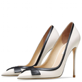 Funki Buys | Shoes | Women's Faux Leather Bow Knot Stilettos