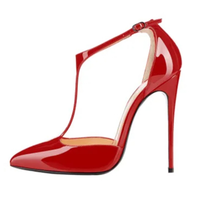 Funki Buys | Shoes | Women's Patent High Heel T-Strap Stilettos