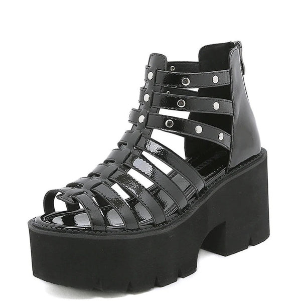 Funki Buys | Shoes | Women's Strappy Platform Gladiator Sandal