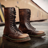 Funki Buys | Boots | Men's Motocycle Boots | High-Top Combat Boots