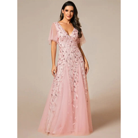 Funki Buys | Robes | Robe longue en dentelle à sequins pour femme