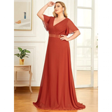 Funki Buys | Dresses | Women's Plus Size Long Evening Dress