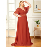 Funki Buys | Dresses | Women's Plus Size Long Evening Dress