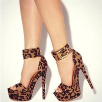Funki Buys | Chaussures | Sandales à talons aiguilles léopard pour femme