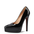 Funki Buys | Shoes | Women's Genuine Patent Black Stilettos