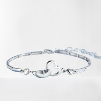 Funki Buys | Bracelets | Women's Double Heart Bracelet