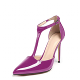 Funki Buys | Shoes | Women's Patent High Heel Stilettos | T-Strap Pump