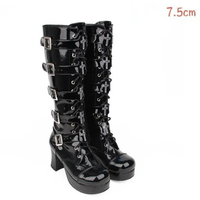 Funki Buys | Boots | Women's Punk Cross and Buckle Strap Boot