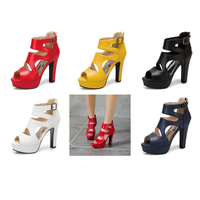 Funki Buys | Shoes | Women's Block Heeled Platform Sandals