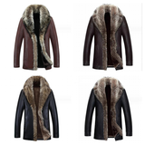 Funki Buys | Jackets | Men's Real Leather Winter Jacket | Fur Collar