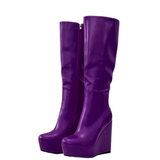 Funki Buys | Boots | Women's Super High Wedge Heeled Boots