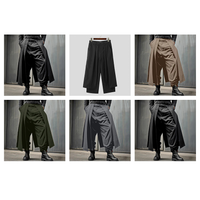 Funki Buys | Skirts | Men's Women's Irregular Pleated Pant/Skirt