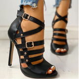 Funki Buys | Shoes | Women's Strappy Roman Stiletto Sandals