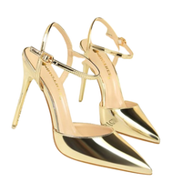 Funki Buys | Shoes | Women's Shiny Metallic Gold Silver Slingback Pump