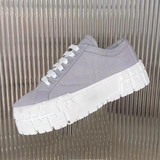 Funki Buys | Shoes | Women's Thick Heeled Canvas Sneakers