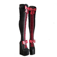 Funki Buys | Boots | Women's Over Knee Butterfly Bow Boots