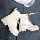 Funki Buys | Boots | Women's Lace-up Chunky Combat Boots