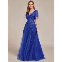 Funki Buys | Robes | Robe longue en dentelle à sequins pour femme
