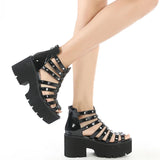 Funki Buys | Shoes | Women's Strappy Platform Gladiator Sandal