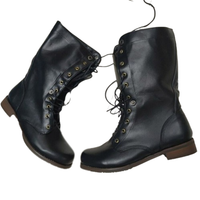 Funki Buys | Boots | Men's Lace Up Ankle Boots | Gothic Punk Boots