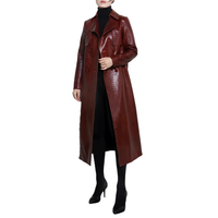 Funki Buys | Jackets | Women's Aligator Print Faux Leather Coat