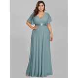 Funki Buys | Dresses | Women's Elegant Chiffon Evening Dress