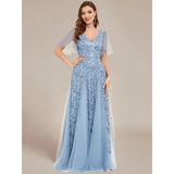 Funki Buys | Robes | Robe longue en dentelle à sequins pour femme