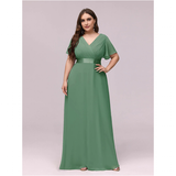 Funki Buys | Dresses | Women's Elegant Chiffon Evening Dress