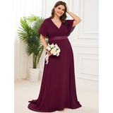 Funki Buys | Dresses | Women's Elegant Chiffon Evening Dress