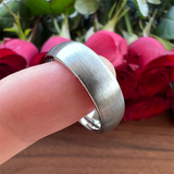 Funki Buys | Rings | Tungsten Brushed Bands 8mm 6mm