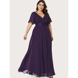 Funki Buys | Dresses | Women's Elegant Chiffon Evening Dress