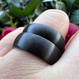 Funki Buys | Rings | Tungsten Brushed Bands 8mm 6mm