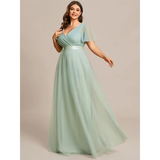 Funki Buys | Dresses | Women's Elegant Chiffon Evening Dress