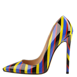 Funki Buys | Shoes | Women's Luxury Striped High Heel Stilettos