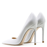 Funki Buys | Shoes | Women's White Patent Leather Stilettos
