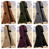 Funki Buys | Jackets | Women's Long Woolen Cardigan Coat