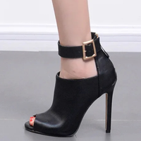 Funki Buys | Shoes | Women's Fashion Peep Toe High Heels |Buckle Strap