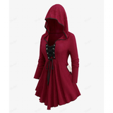 Funki Buys | Shirts | Women's Lace Up Handkerchief Hood Shirt