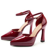 Funki Buys | Shoes | Women's Patent Leather Pointed Toe heels