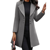 Funki Buys | Jackets | Women's Slim Wool Blend Jackets | Fashion Coat