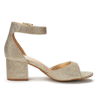 Funki Buys | Shoes | Women's Shimmery Gold Silver Sandals