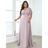 Funki Buys | Dresses | Women's Elegant Chiffon Evening Dress