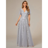 Funki Buys | Robes | Robe longue en dentelle à sequins pour femme