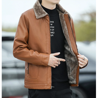 Funki Buys | Jackets | Men's Hooded Winter Faux Fleece Leather Jackets