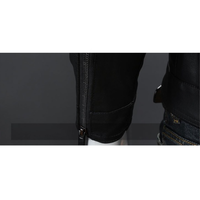 Funki Buys | Jackets | Men's Motorcycle Faux Leather Jacket | Slim Fit