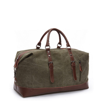 Funki Buys | Bags | Travel Bags | Canvas Leather Carry Bag | Overnight