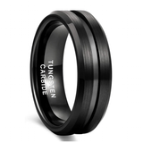 Funki Buys | Rings | Tungsten Carbide Brushed Black Bands