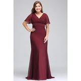 Funki Buys | Dresses | Women's Elegant Chiffon Evening Dress