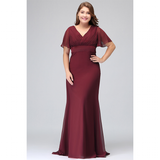 Funki Buys | Dresses | Women's Elegant Chiffon Evening Dress