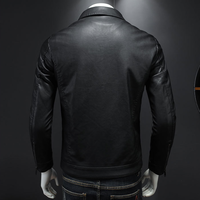 Funki Buys | Jackets | Men's Motorcycle Faux Leather Jacket | Slim Fit